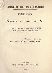 Cover of: Pioneers on land and sea by Charles A. McMurry