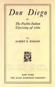 Cover of: Don Diego: or, The Pueblo Indian uprising of 1680