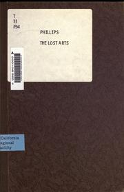 Cover of: The lost arts