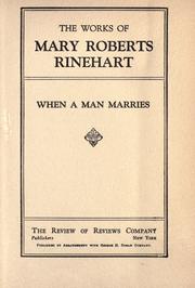 Cover of: When a man marries
