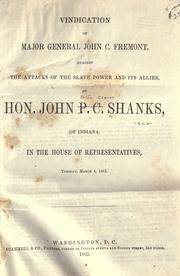 Cover of: Vindication of Major General John C. Fremont: against the attacks of the slave power and its allies