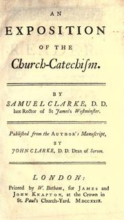Cover of: exposition of the church-catechism