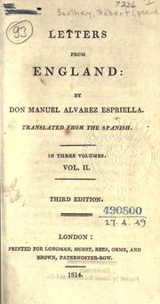 Letters from England by Robert Southey
