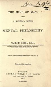 Cover of: mind of man: being a natural system of mental philosophy