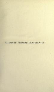 Cover of: American Permian vertebrates by Samuel Wendell Williston