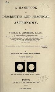 Cover of: A Handbook of descriptive and practical astronomy. by George Frederick Chambers