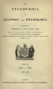 Cover of: The cyclopaedia of anatomy and physiology.