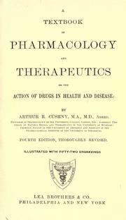Cover of: A text-book of pharmacology and therapeutics: or, the action of drugs in health and disease
