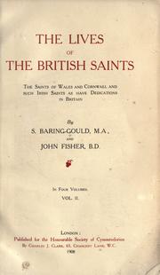 Cover of: The lives of the British Saints by Sabine Baring-Gould