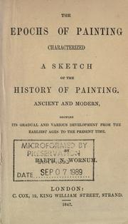 Cover of: The epochs of painting characterized by Ralph Nicholson Wornum