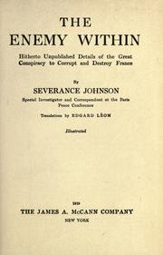The enemy within by Severance Johnson