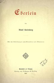 Cover of: Eberlein.