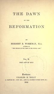 Cover of: The dawn of the Reformation