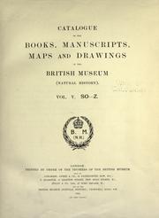 Catalogue of the books, manuscripts, maps and drawings in the British Museum (Natural History) by British Museum (Natural History). Library.