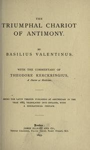 Cover of: The triumphal chariot of antimony