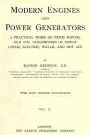 Cover of: Modern engines and power generators by Kennedy, Rankin