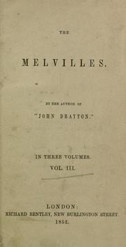 Cover of: The Melvilles
