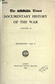 Cover of: The Times documentary history of the war. by 