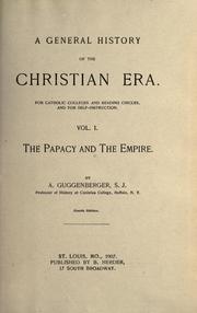Cover of: A general history of the Christian era by Guggenberger, Anthony S. J.