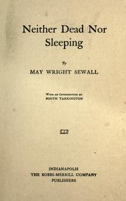 Cover of: Neither dead nor sleeping