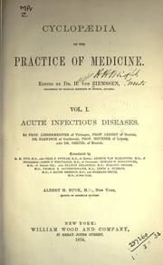 Cover of: Cyclopaedia of the practice of medicine