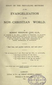 Cover of: Essay on the prevailing methods of the evangelization of the non-Christian world.