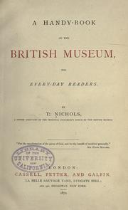 Cover of: A handy-book of the British Museum: for every-day readers.