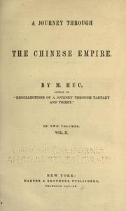 Cover of: A journey through the Chinese empire