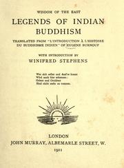 Cover of: Legends of Indian Buddhism