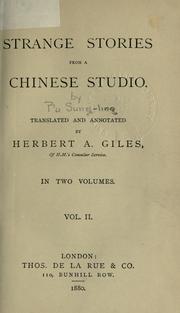 Cover of: Strange stories from a Chinese studio