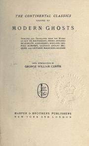 Cover of: Modern ghosts by with introduction by George William Curtis.