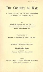 Cover of: conduct of war