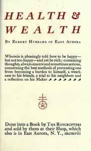 Cover of: Health & wealth