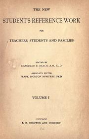 Cover of: The new student's reference work for teachers, students and families
