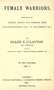 Cover of: Female warriors by Ellen Creathorne Clayton