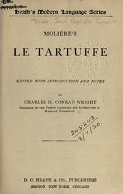 Cover of: Le Tartuffe. by Molière
