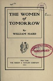 Cover of: The women of tomorrow