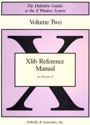 Cover of: Xlib Reference Manual by edited by Adrian Nye.