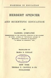 Cover of: Herbert Spencer and scientific education