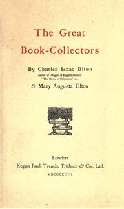 Cover of: The great book-collectors