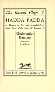 Cover of: Hadda Padda: a drama in four acts