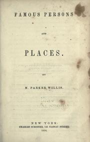 Cover of: Famous persons and places.