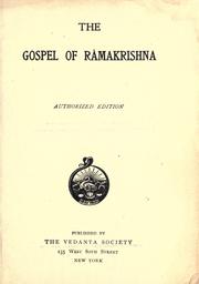 Cover of: The gospel of Râmakrishna. by Ramakrishna
