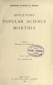 Cover of: Appletons' popular science monthly.