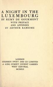 Cover of: A night in the Luxembourg
