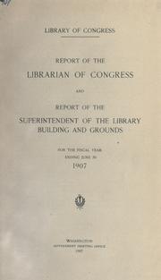 Cover of: Report of the Librarian of Congress.