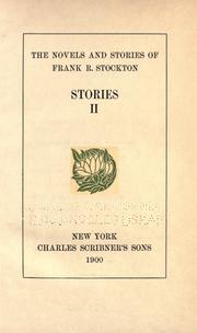 Cover of: The Novels and Stories of Frank Stockton ..