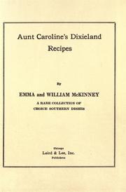 Cover of: Aunt Caroline's Dixieland recipes by Emma McKinney