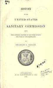 Cover of: History of the United States Sanitary Commission by Charles Janeway Stillé