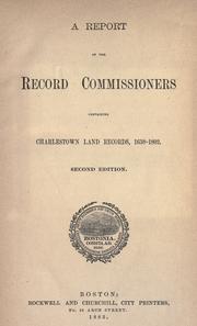 Cover of: Records relating to the early history of Boston ..